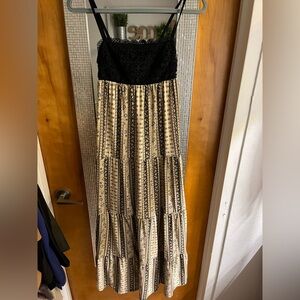 No Boundaries Black Lace Floral Dress